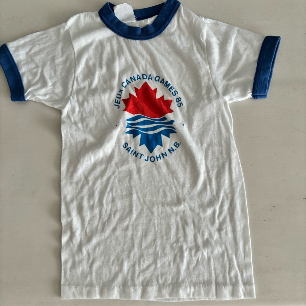 Vintage 1985 Canada Games Kids Tee